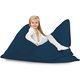 Marineblau Sitzkissen Kinder XL Plüsch