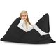Schwarz Sitzkissen Kinder XL Plüsch