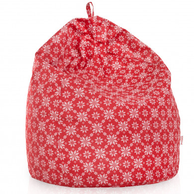 Sitzsack Kinder rote Schneebälle