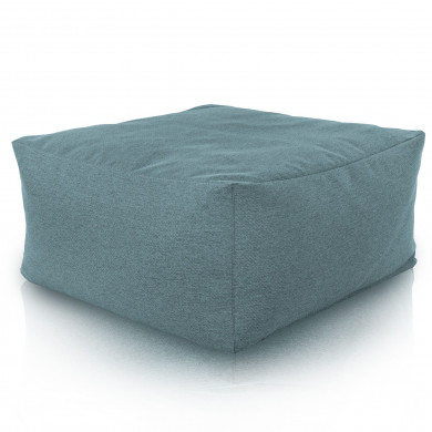 Hocker Sitzsack / Tisch Melange Türkis recykling