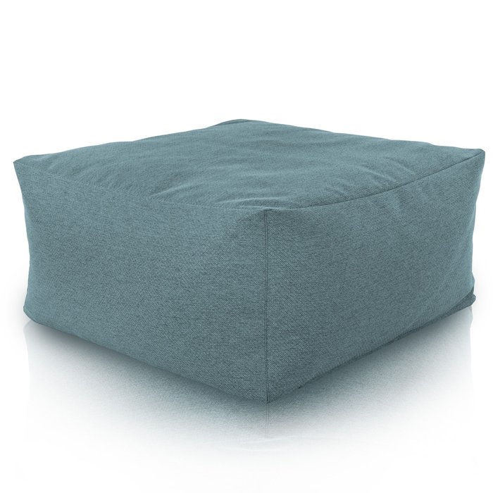 Hocker Sitzsack / Tisch Melange Türkis recykling
