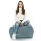 Hocker Sitzsack / Tisch Melange Türkis recykling