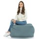 Hocker Sitzsack / Tisch Melange Türkis recykling