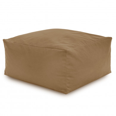 Hocker Sitzsack / Tisch Plüsch Beige