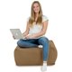 Hocker Sitzsack / Tisch Plüsch Beige