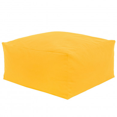 Hocker Sitzsack / Tisch Plüsch Gelb