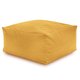 Hocker Sitzsack / Tisch Plüsch Senf