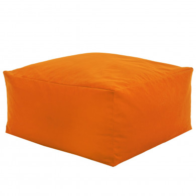 Hocker Sitzsack / Tisch Plüsch Orange