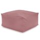 Hocker Sitzsack / Tisch Plüsch Puderrosa