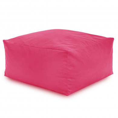 Hocker Sitzsack / Tisch Plüsch rosa
