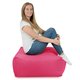 Hocker Sitzsack / Tisch Plüsch rosa