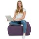 Hocker Sitzsack / Tisch Plüsch violett