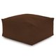 Hocker Sitzsack / Tisch Plüsch braun
