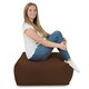 Hocker Sitzsack / Tisch Plüsch braun