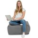 Hocker Sitzsack / Tisch Plüsch stahl