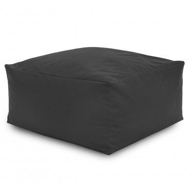 Hocker Sitzsack / Tisch Plüsch grau