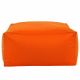 Hocker Sitzsack / Tisch Kunstleder orange