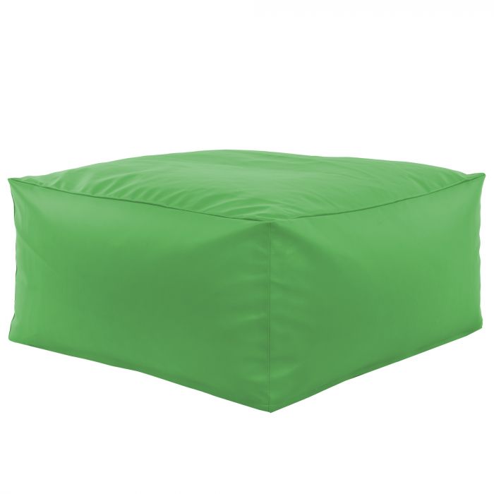 Hocker Sitzsack / Tisch Kunstleder grün