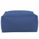 Hocker Sitzsack / Tisch Kunstleder blau