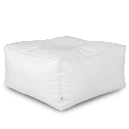 Wasserfester Hocker Tisch in Weiß für den Außenbereich