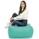 Hocker Sitzsack / Tisch Outdoor Türkis