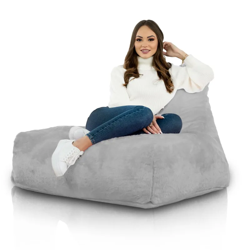 Sitzsack-Sessel mit Rückenlehne Bali - Yeti Kunstfell – Ansicht 3