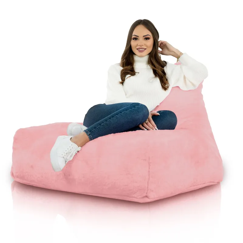 Sitzsack-Sessel mit Rückenlehne Bali - Yeti Kunstfell – Ansicht 8