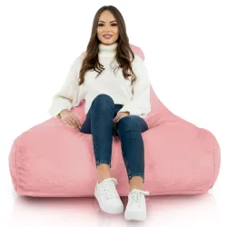Sitzsack-Sessel mit Rückenlehne Bali - Yeti Kunstfell – Ansicht 9