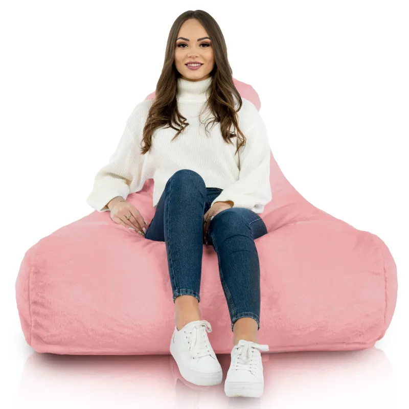 Sitzsack-Sessel mit Rückenlehne Bali - Yeti Kunstfell – Ansicht 9