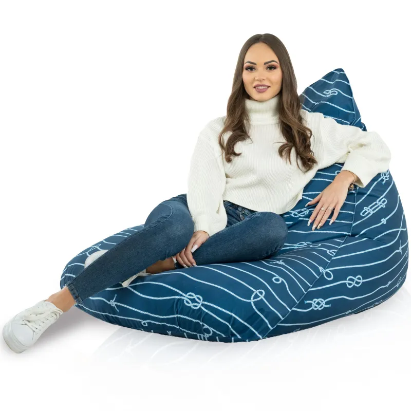 Boden-Sitzsack XL Bermuda - Premium Print-Stoff – Ansicht 55