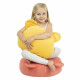 Kinderkissen Teddy Plüsch dunkelgrün