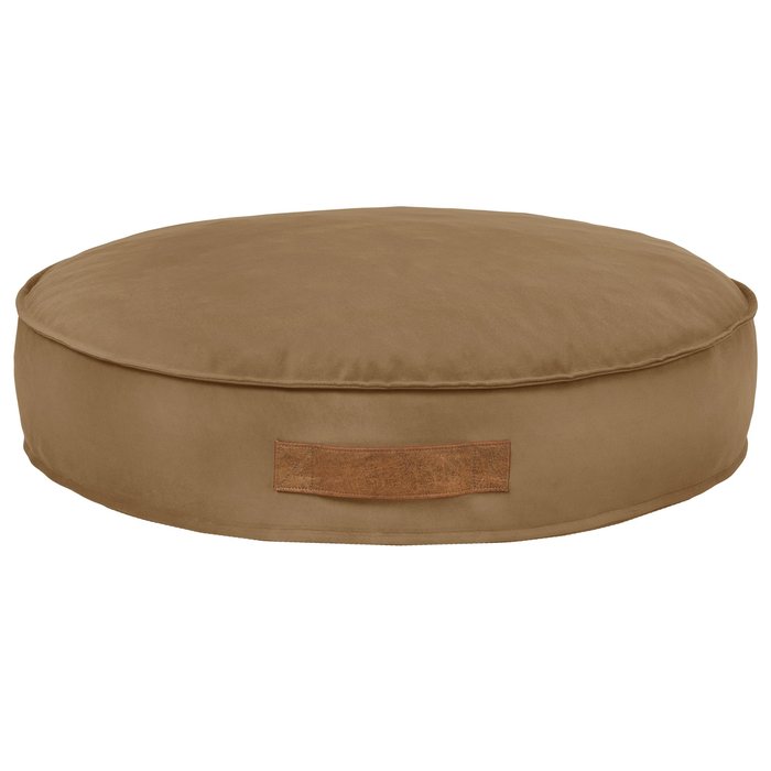 Beige Runde Hundebetten Plüsch