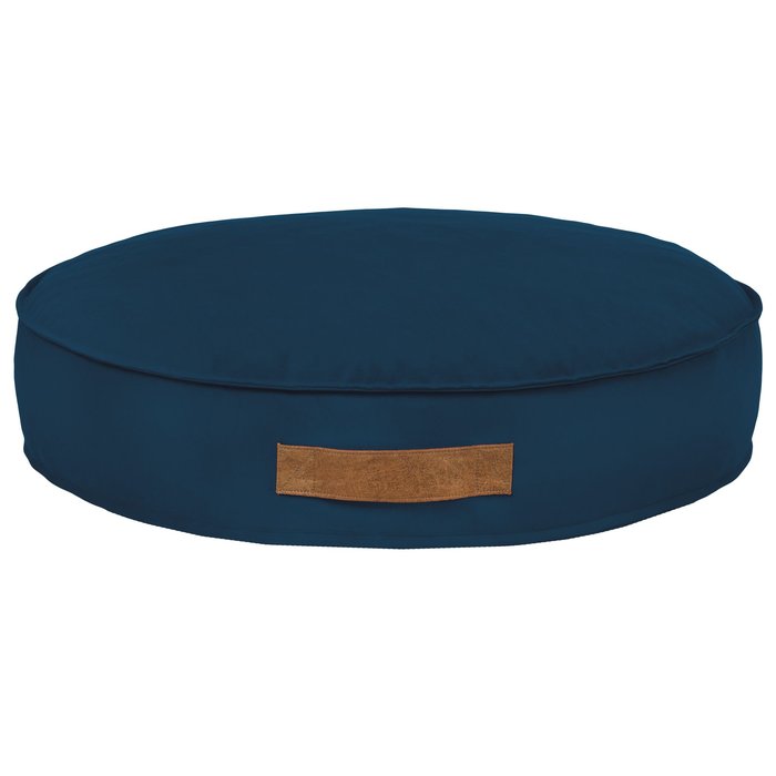 Marineblau Runde Hundekissen Plüsch