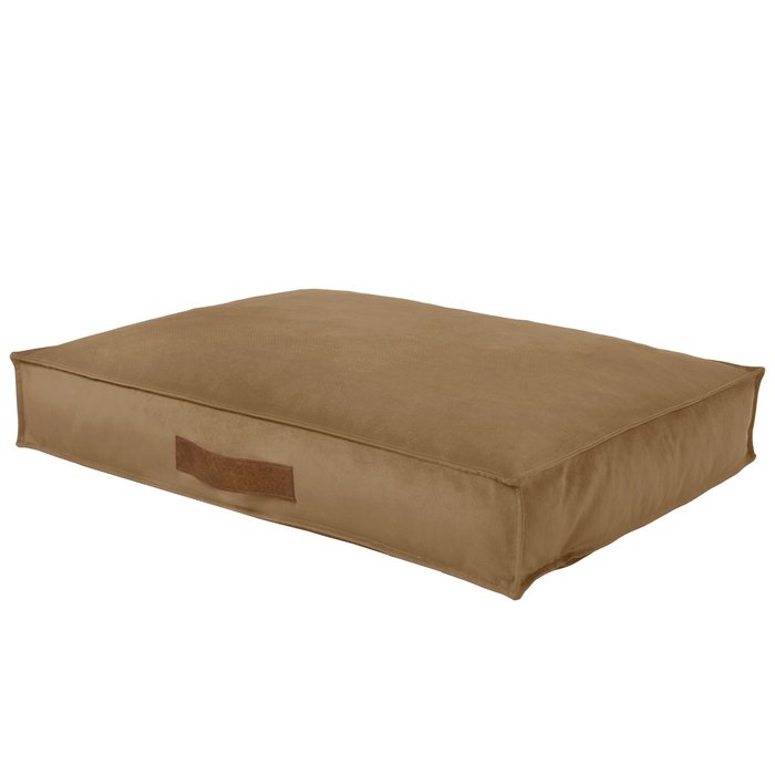 Beige Rechteckige Hundebetten Plüsch