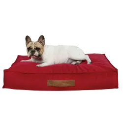 Rechteckiges Hundebett und Katzenbett 50x60 cm - Soft-Velours – Ansicht 25