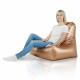 Sitzsack Sessel Bali Kunstleder Kupfer Metallisch