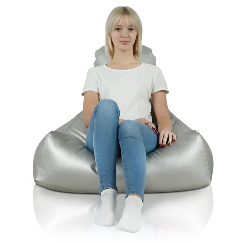 Sitzsack-Sessel mit Rückenlehne Bali - Kunstleder – Ansicht 7