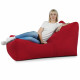 Lounge Sessel XXL Rot Plüsch Relax