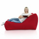 Lounge Sessel XXL Rot Plüsch Relax