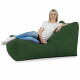 Lounge Sessel XXL dunkelgrün Plüsch