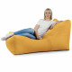Lounge Sessel XXL Senf Plüsch