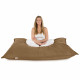Beige Sitzkissen Groß XXL Plüsch Liege