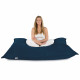 Marineblau Sitzkissen XXL Plüsch