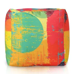Pouf Sitzwürfel Quadratisch - Premium Print-Stoff – Ansicht 30