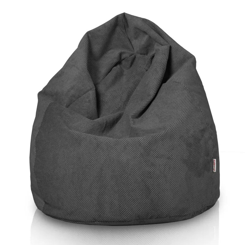 Riesensitzsack XXL für Erwachsene -Struktur-Velours Dot – Ansicht 20