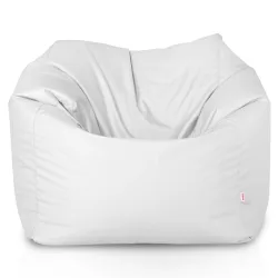 Stylischer weißer Sitzsack für moderne Außenbereiche