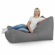 Lounge Sessel Outdoor Grau Relaxsessel