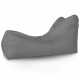 Lounge Sessel Outdoor Grau Relaxsessel