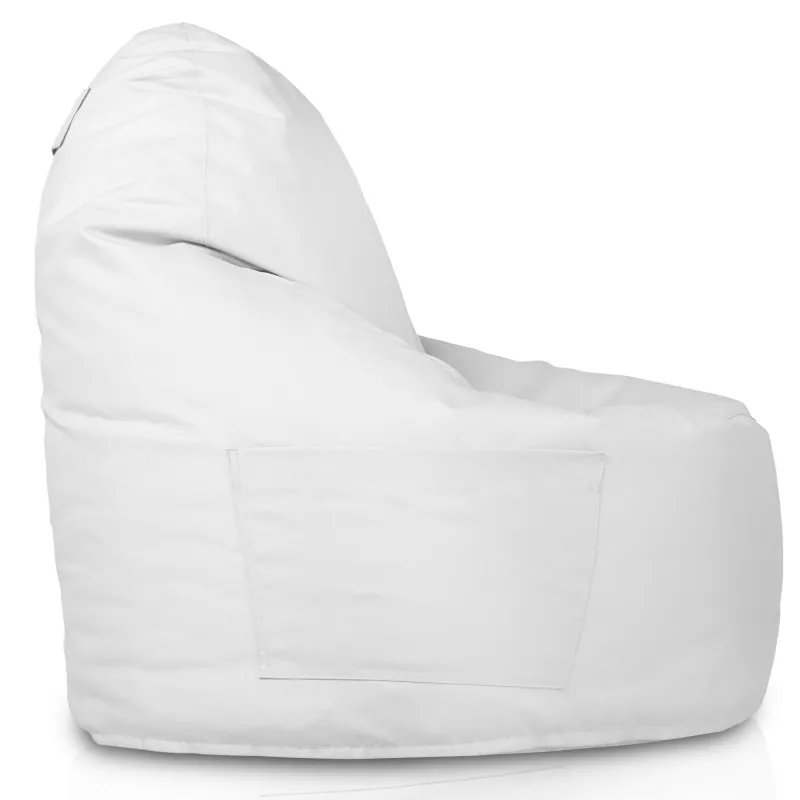 Trendiger weißer Sitzsack Porto für zeitgenössische Gartenästhetik