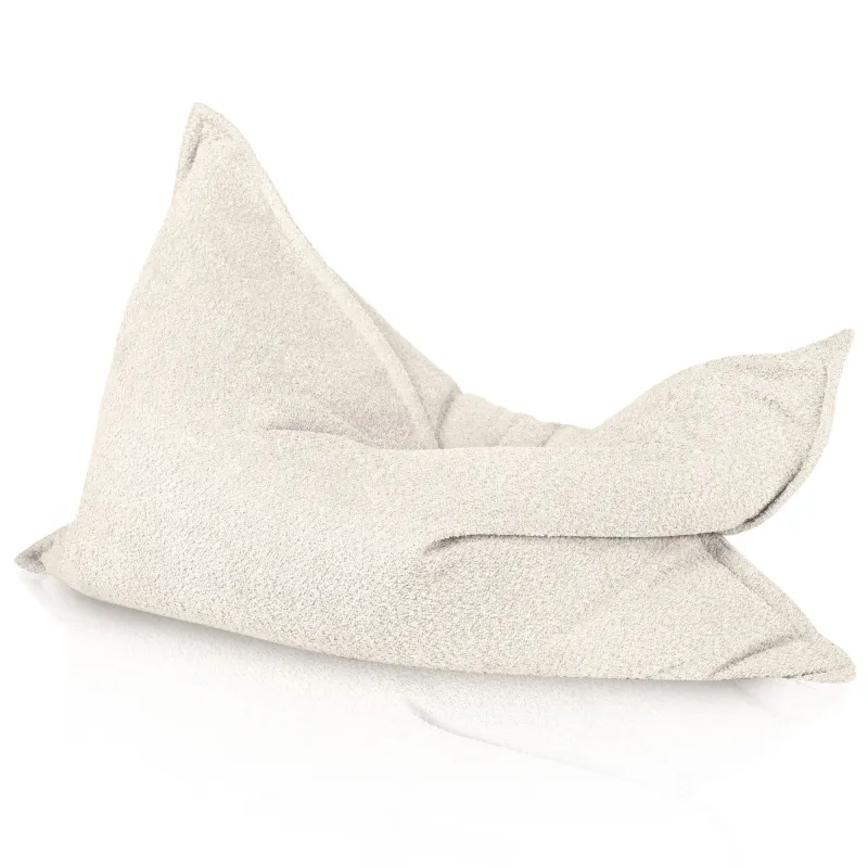 Ecru boucle kindersitzkissen XL